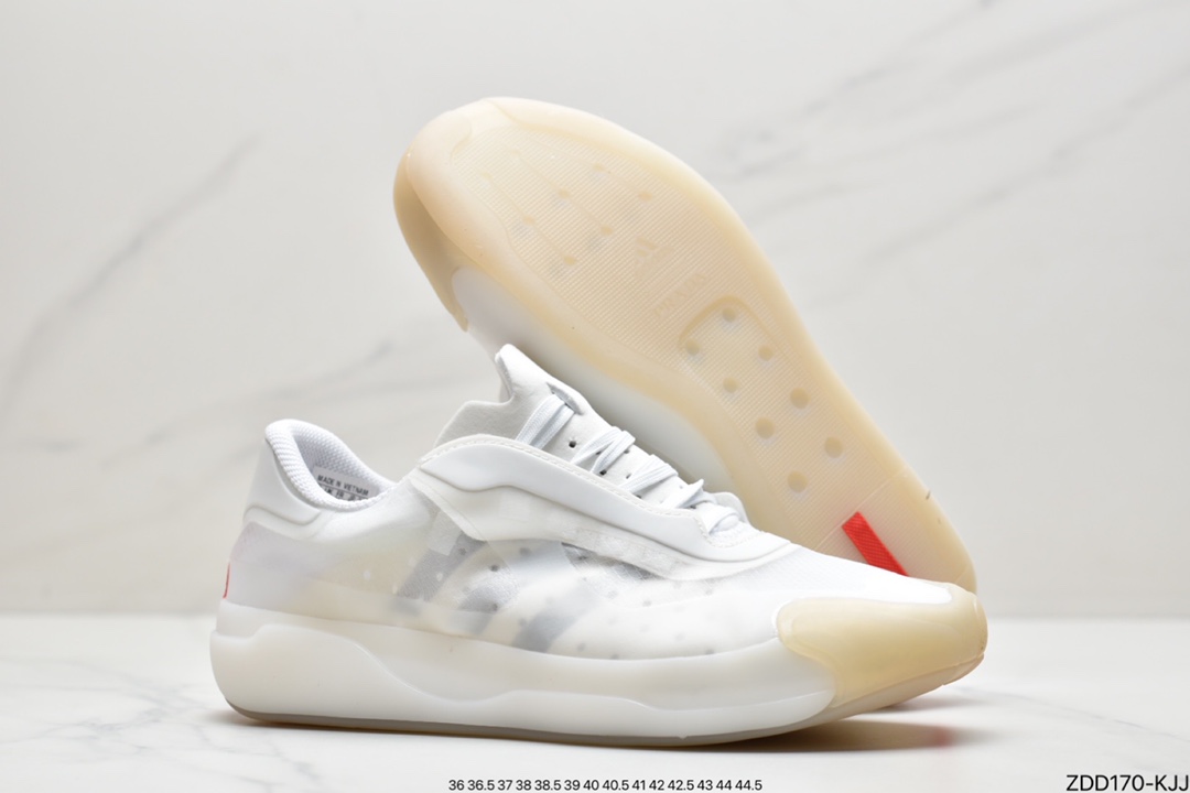 230 阿迪达斯Prada x adidas Luna Rossa 21 骨白 蝉翼轻薄休闲百搭运动鞋FW1079