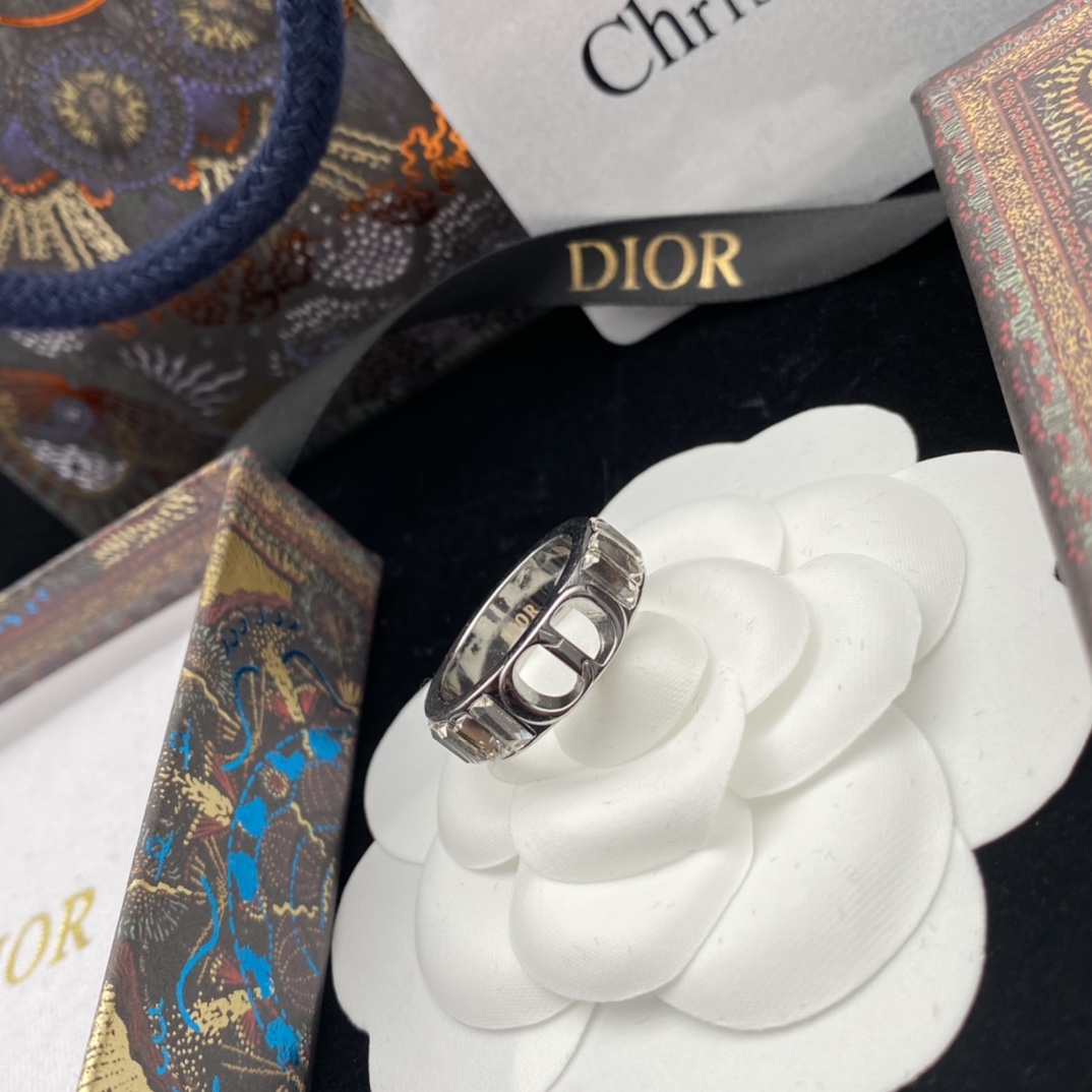 Dior Joyas Anillo Incrustados con diamantes Fashion