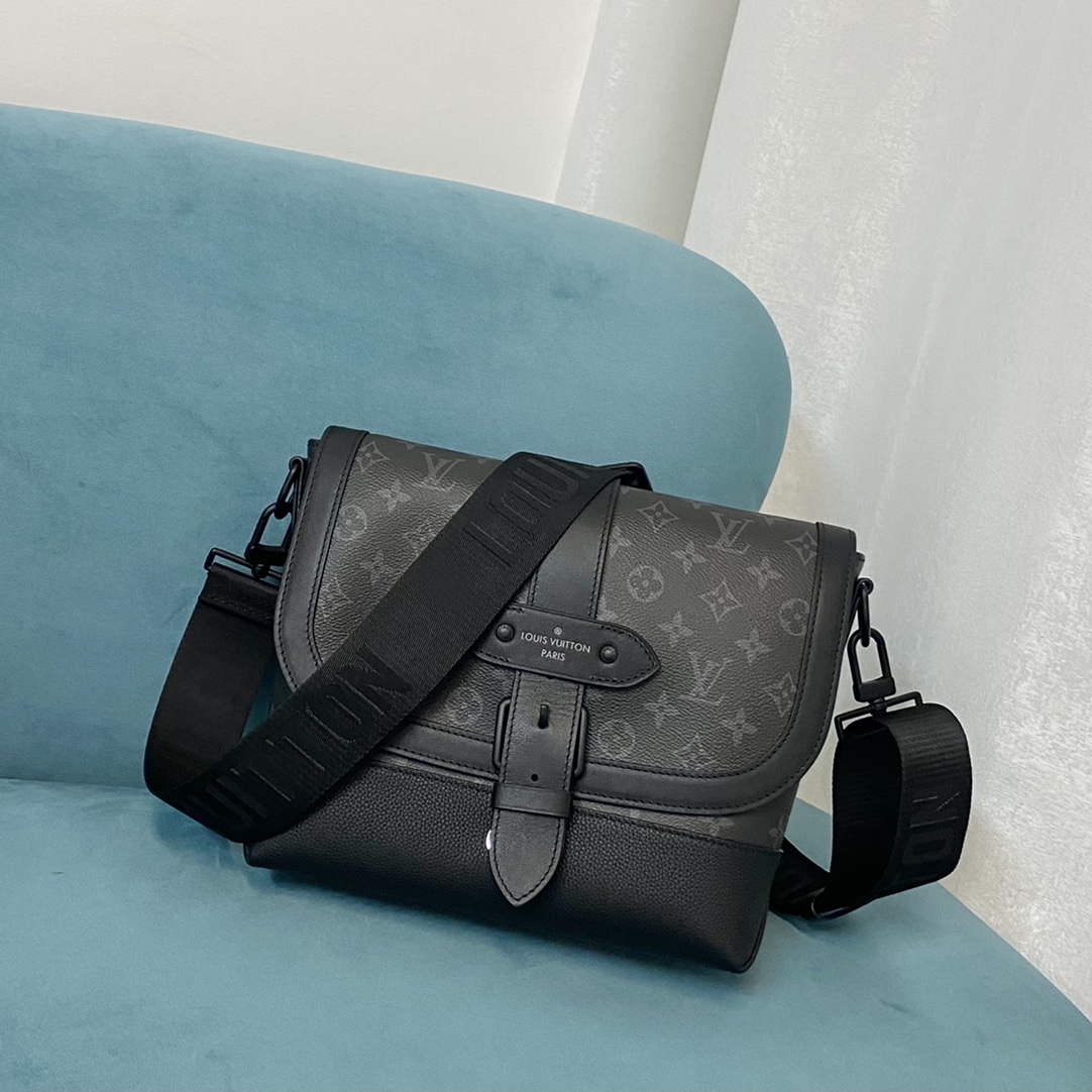 Louis Vuitton LV Saumur Tassen Messenger Tas Zwart Mannen