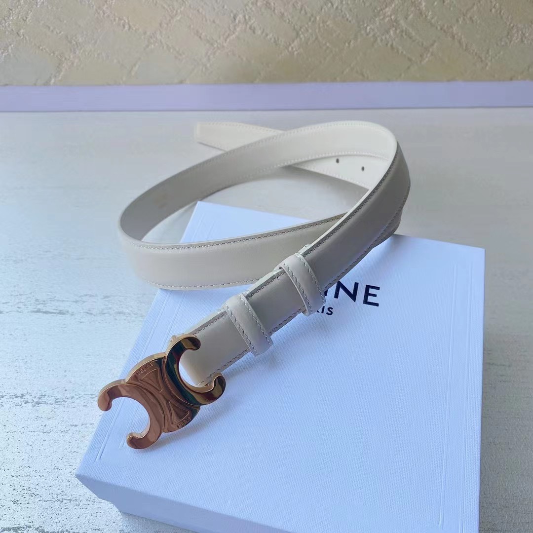  赛琳 céline  凯旋门腰带 2.5mm精品 进口牛皮腰带.