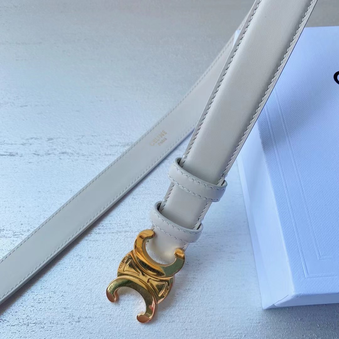  赛琳 céline  凯旋门腰带 2.5mm精品 进口牛皮腰带.