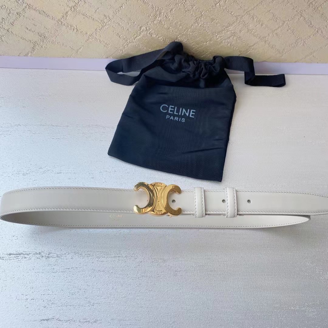  赛琳 céline  凯旋门腰带 2.5mm精品 进口牛皮腰带.