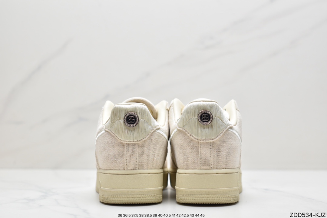 230 耐克 Stussy x Nike Air Force 1 Low”Black Cool” 原楦原纸版开发数据 CZ9084