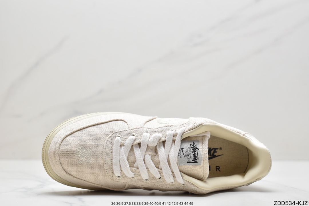 230 耐克 Stussy x Nike Air Force 1 Low”Black Cool” 原楦原纸版开发数据 CZ9084