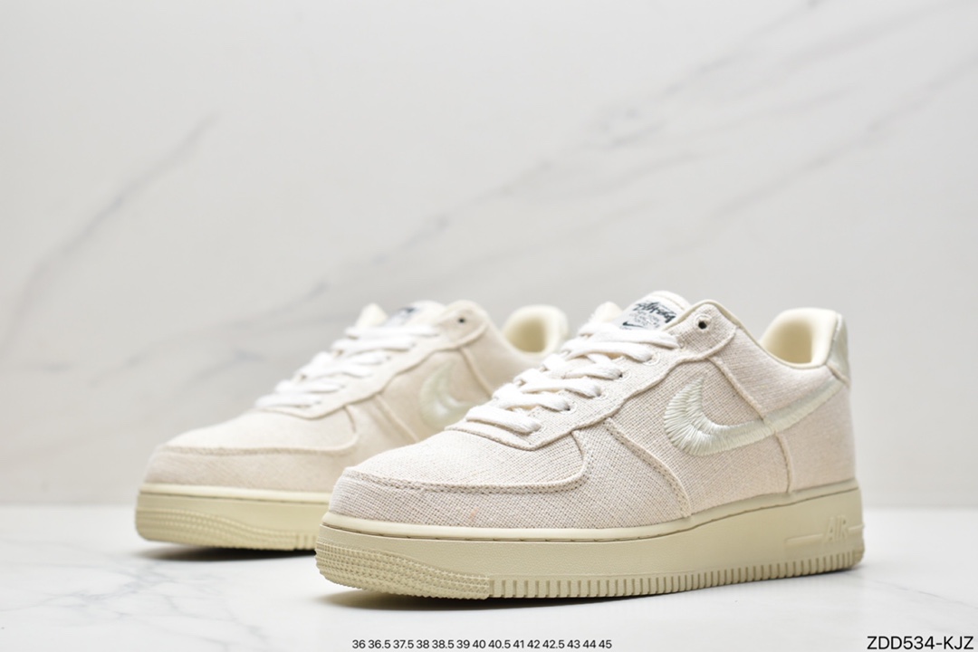 230 耐克 Stussy x Nike Air Force 1 Low”Black Cool” 原楦原纸版开发数据 CZ9084