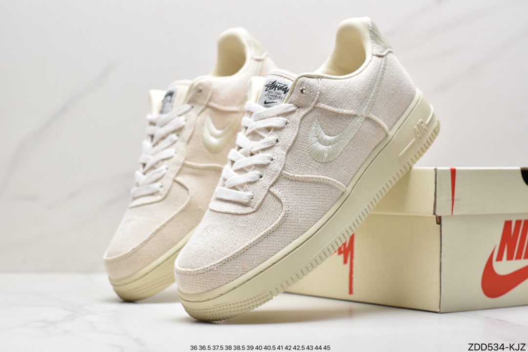 230 耐克 Stussy x Nike Air Force 1 Low”Black Cool” 原楦原纸版开发数据 CZ9084