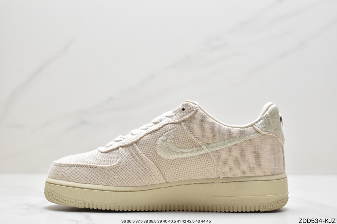230 耐克 Stussy x Nike Air Force 1 Low”Black Cool” 原楦原纸版开发数据 CZ9084