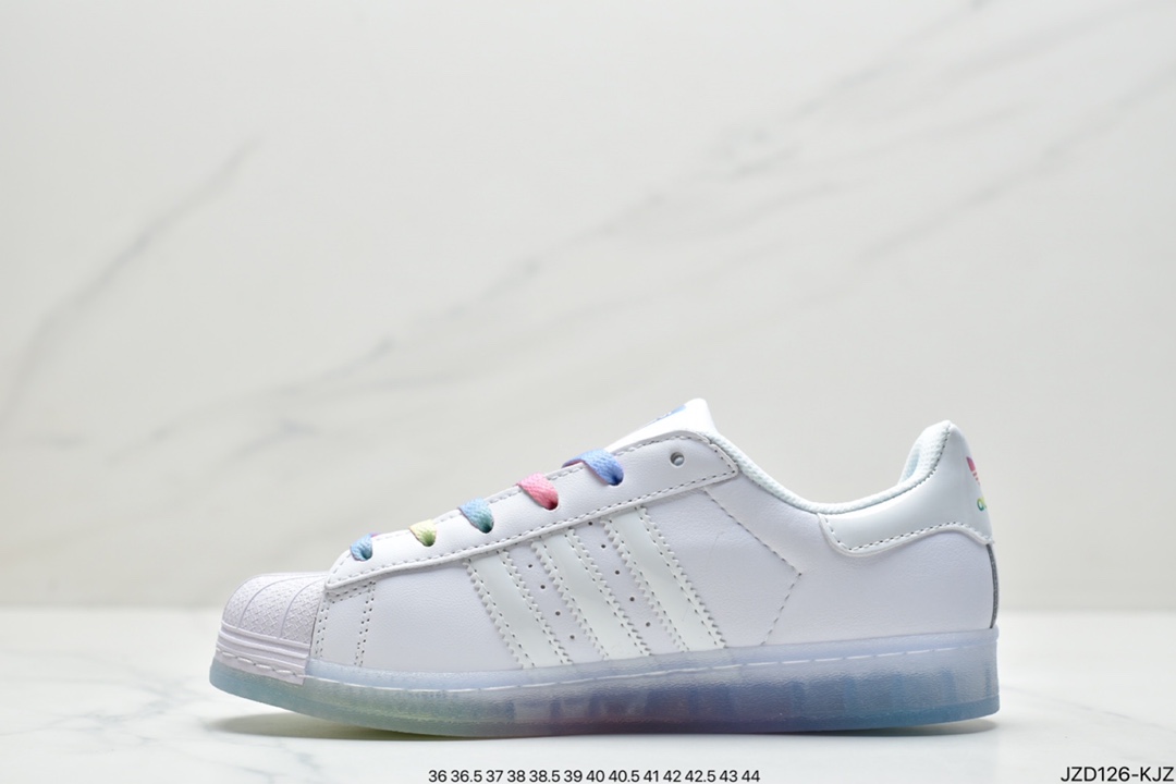 140 阿迪达斯adidas三叶草 Originals Superstar”White/Black/Gold”贝壳头经典百搭休闲运动板鞋H03957