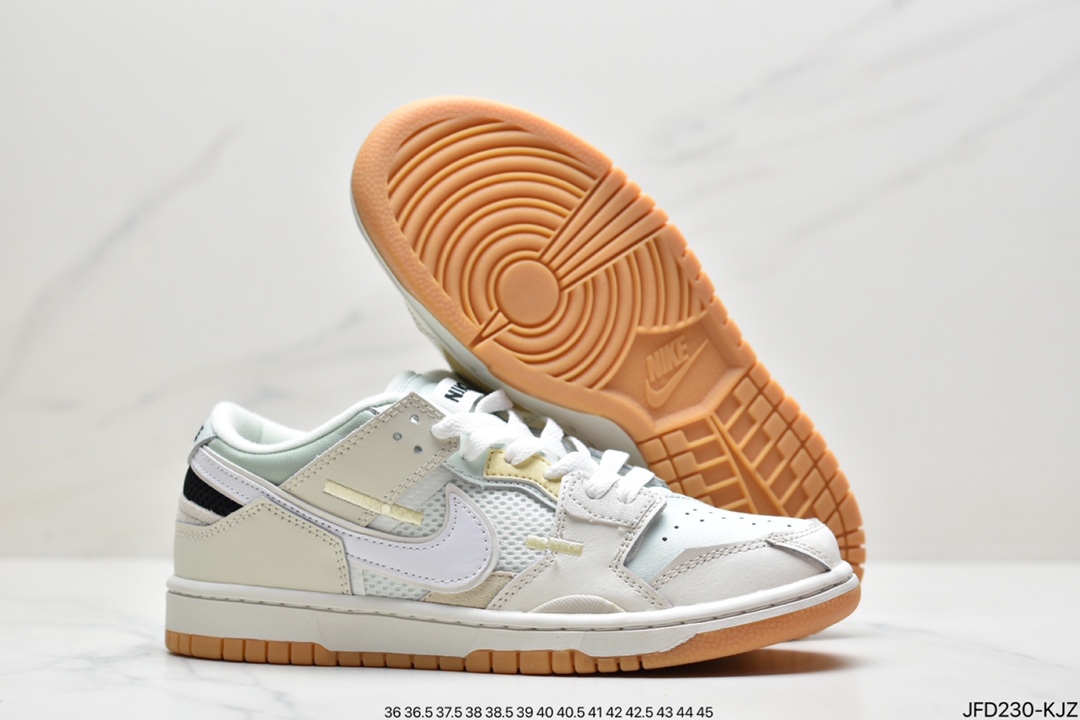 170 耐克Nike SB Dunk SCRAP系列休闲气垫板鞋 Dunk 彩色拼接缝合怪炫彩 DB0500
