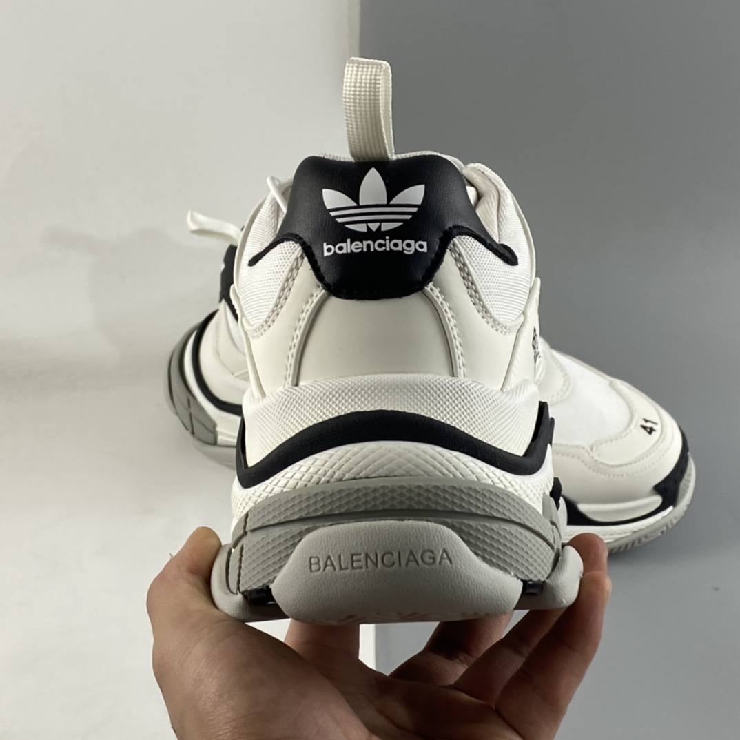 P550  Balenciaga Triple S x Ad 阿迪跨界奢侈品合作款巴黎世家复古老爹鞋