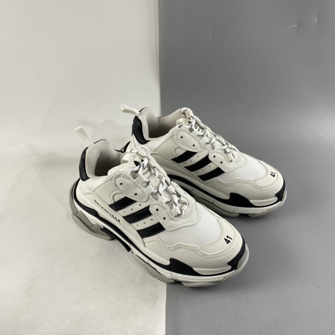 P550  Balenciaga Triple S x Ad 阿迪跨界奢侈品合作款巴黎世家复古老爹鞋