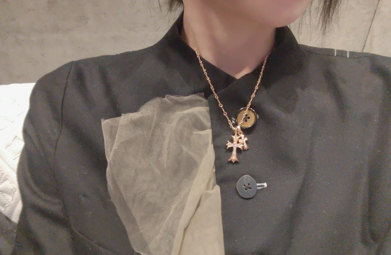 Chrome Hearts 𝐡𝐞𝐚𝐫𝐭𝐬克罗心 22K套链