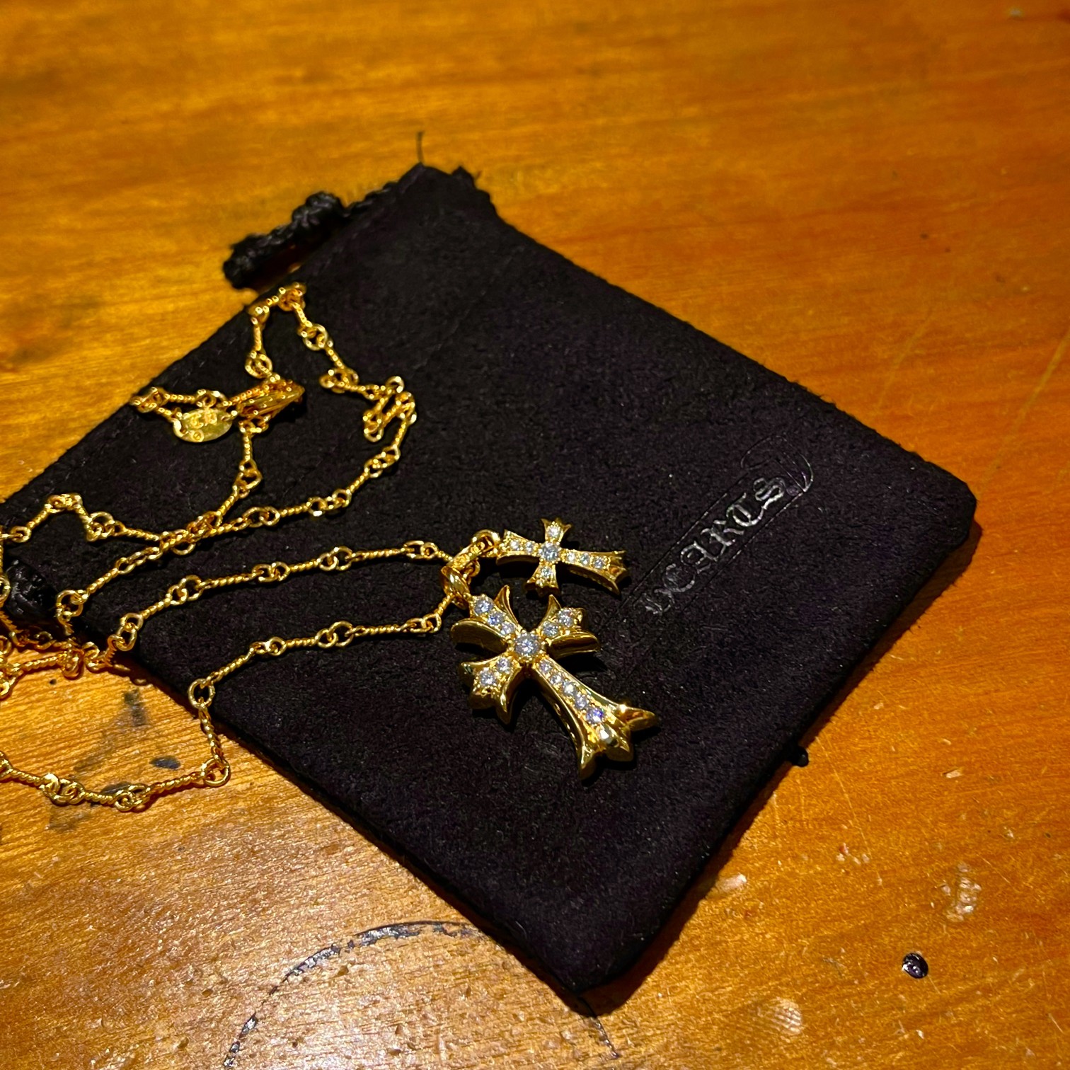 Chrome Hearts 𝐡𝐞𝐚𝐫𝐭𝐬克罗心 22K套链