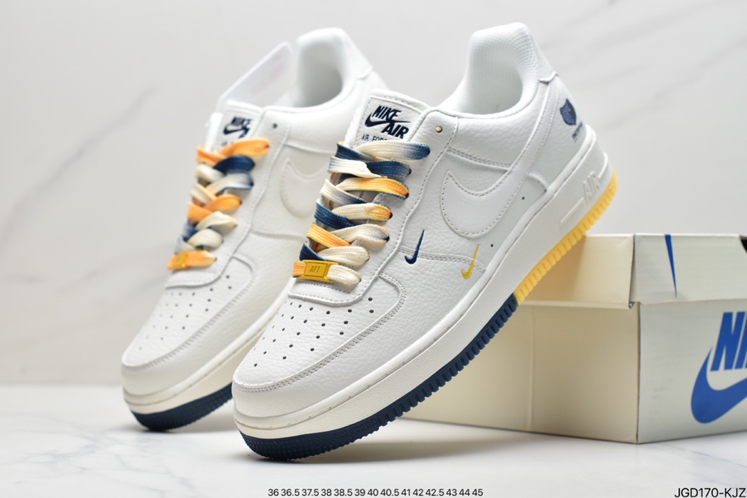 180 耐克NK Air Force 1 空军一号 孟菲斯灰熊队蓝黄底 TN2569-307