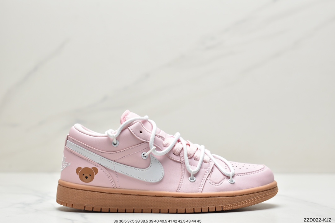 250 Air Jordan AJ1 Low 芝加哥白红解构绑带553558-118