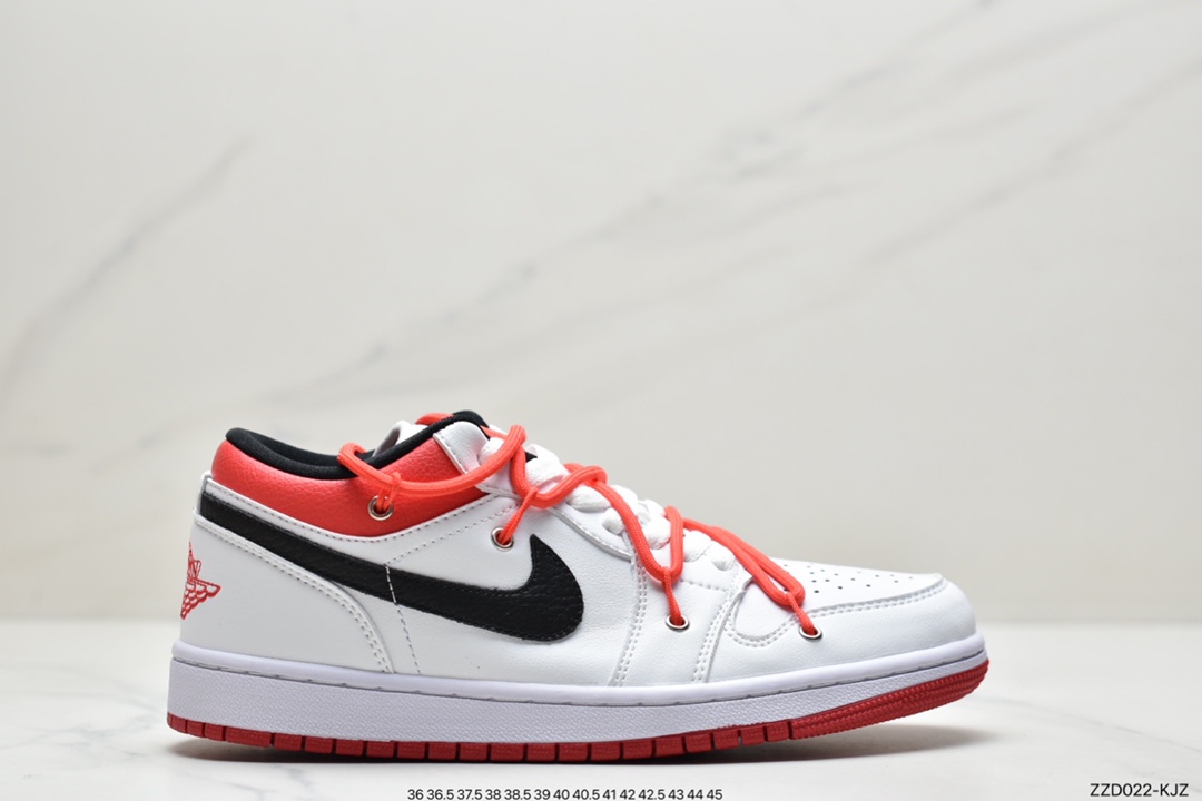 250 Air Jordan AJ1 Low 芝加哥白红解构绑带553558-118