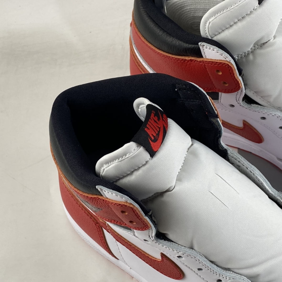 P420  Air Jordan 1 High OG AJ1 乔1白红复古高帮文化篮球鞋 555088-161