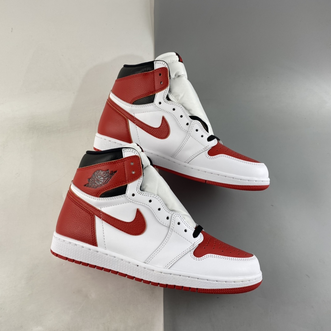 P420  Air Jordan 1 High OG AJ1 乔1白红复古高帮文化篮球鞋 555088-161