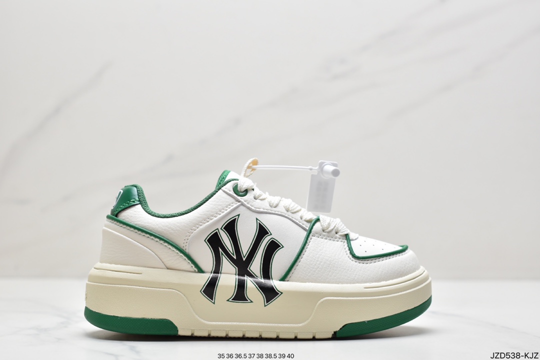 140 MLB Chunky Liner New York Yankees学长鞋系列低帮老爹风轻量增高厚底百搭休闲运动慢跑鞋
