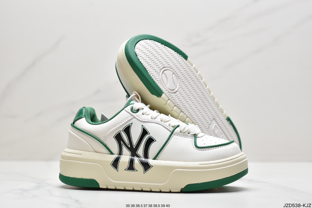 140 MLB Chunky Liner New York Yankees学长鞋系列低帮老爹风轻量增高厚底百搭休闲运动慢跑鞋