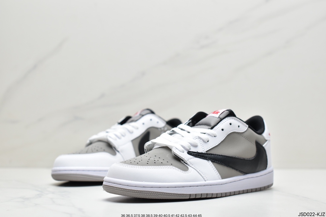 200 乔丹一代AJ1 三方联名板鞋 Travis Scott x Fragment x Air Jordan 1 Low 低帮闪电倒勾CQ4278-128