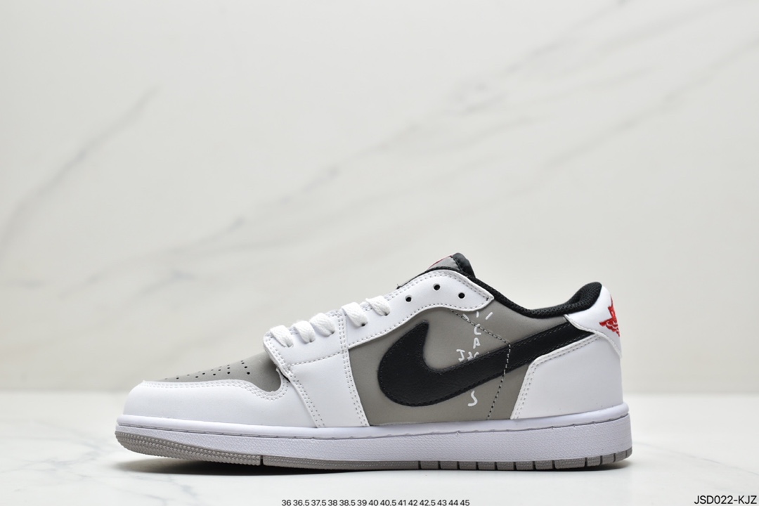 200 乔丹一代AJ1 三方联名板鞋 Travis Scott x Fragment x Air Jordan 1 Low 低帮闪电倒勾CQ4278-128