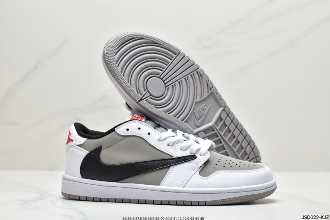 200 乔丹一代AJ1 三方联名板鞋 Travis Scott x Fragment x Air Jordan 1 Low 低帮闪电倒勾CQ4278-128