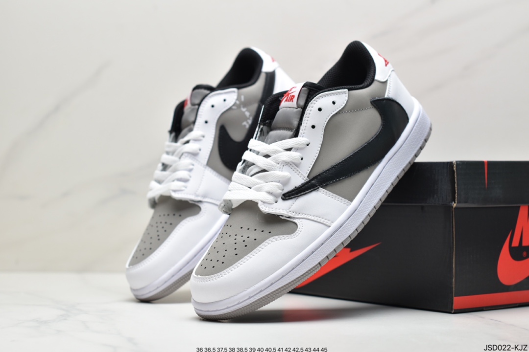 200 乔丹一代AJ1 三方联名板鞋 Travis Scott x Fragment x Air Jordan 1 Low 低帮闪电倒勾CQ4278-128