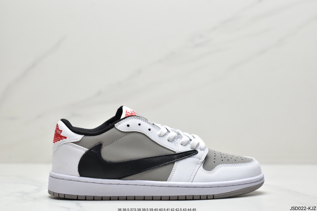 200 乔丹一代AJ1 三方联名板鞋 Travis Scott x Fragment x Air Jordan 1 Low 低帮闪电倒勾CQ4278-128