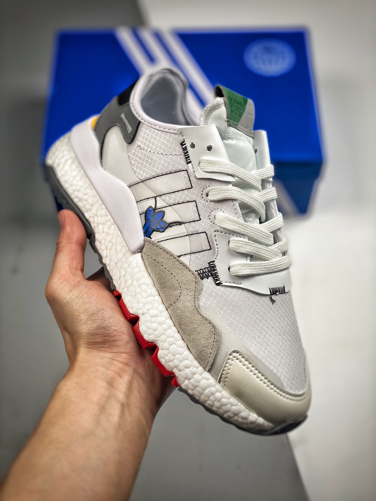 Adidas/Adidas Nite Jogger Trébol Corredor nocturno Zapatillas de running retro Material original de fábrica Suela origi…