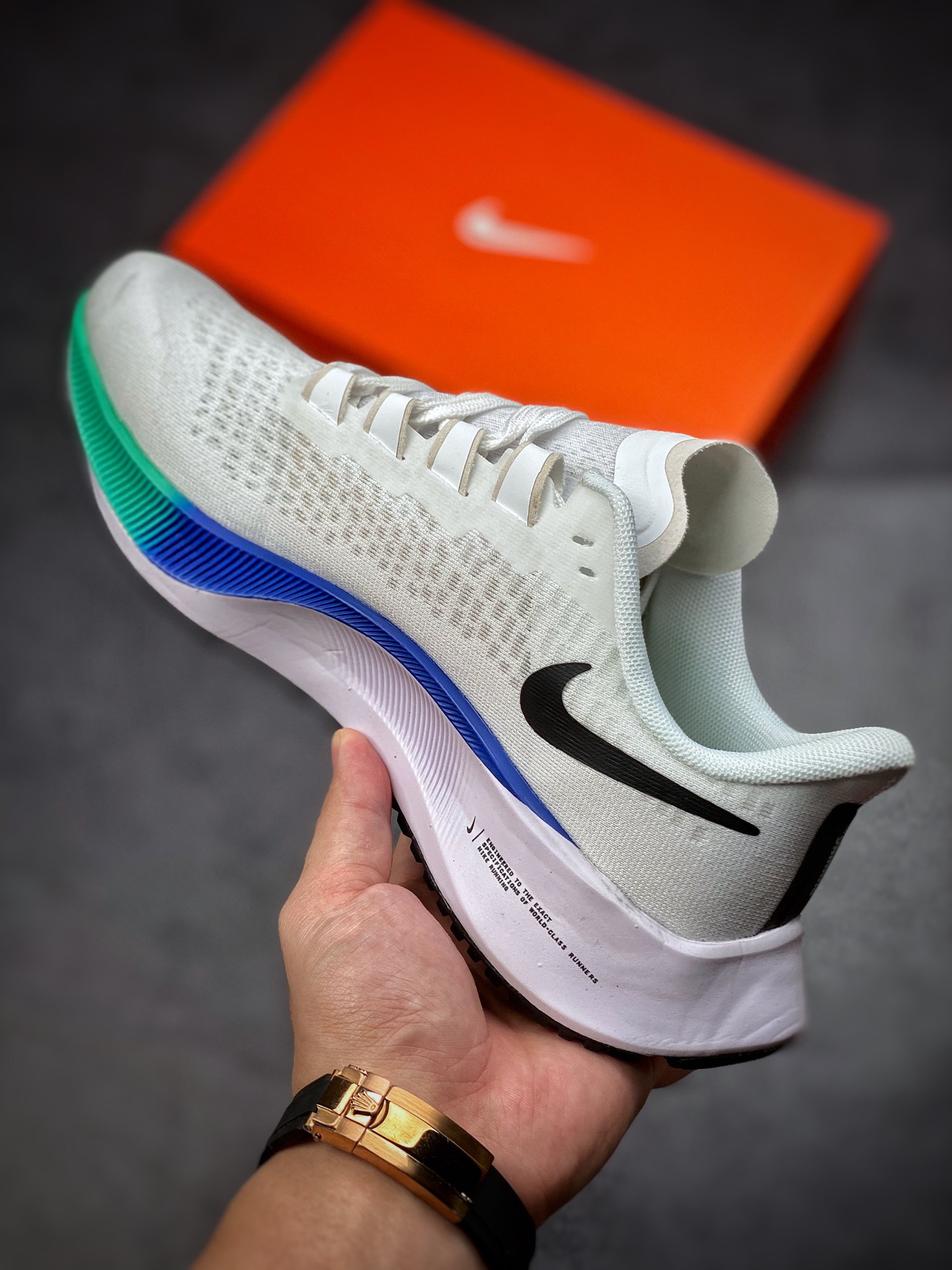 160  全新耐克纯原Nike Zoom Pegasus 37 Turbo 37代飞马涡轮增压马拉松慢跑鞋BQ9646-103