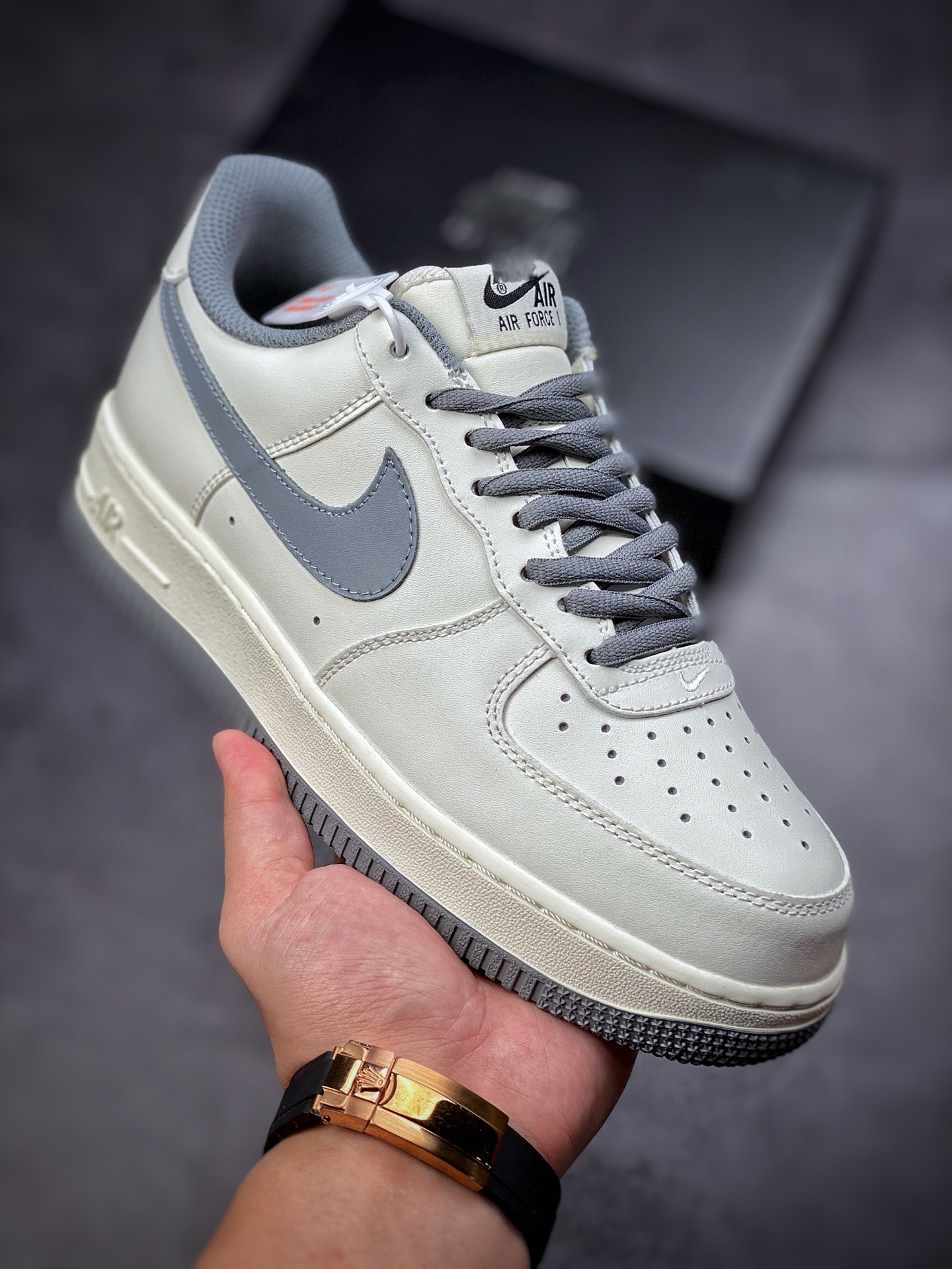 220  Nike Air Force 1 Low 07 白灰 原楦头原纸板 打造纯正空军版型 CW5653-263