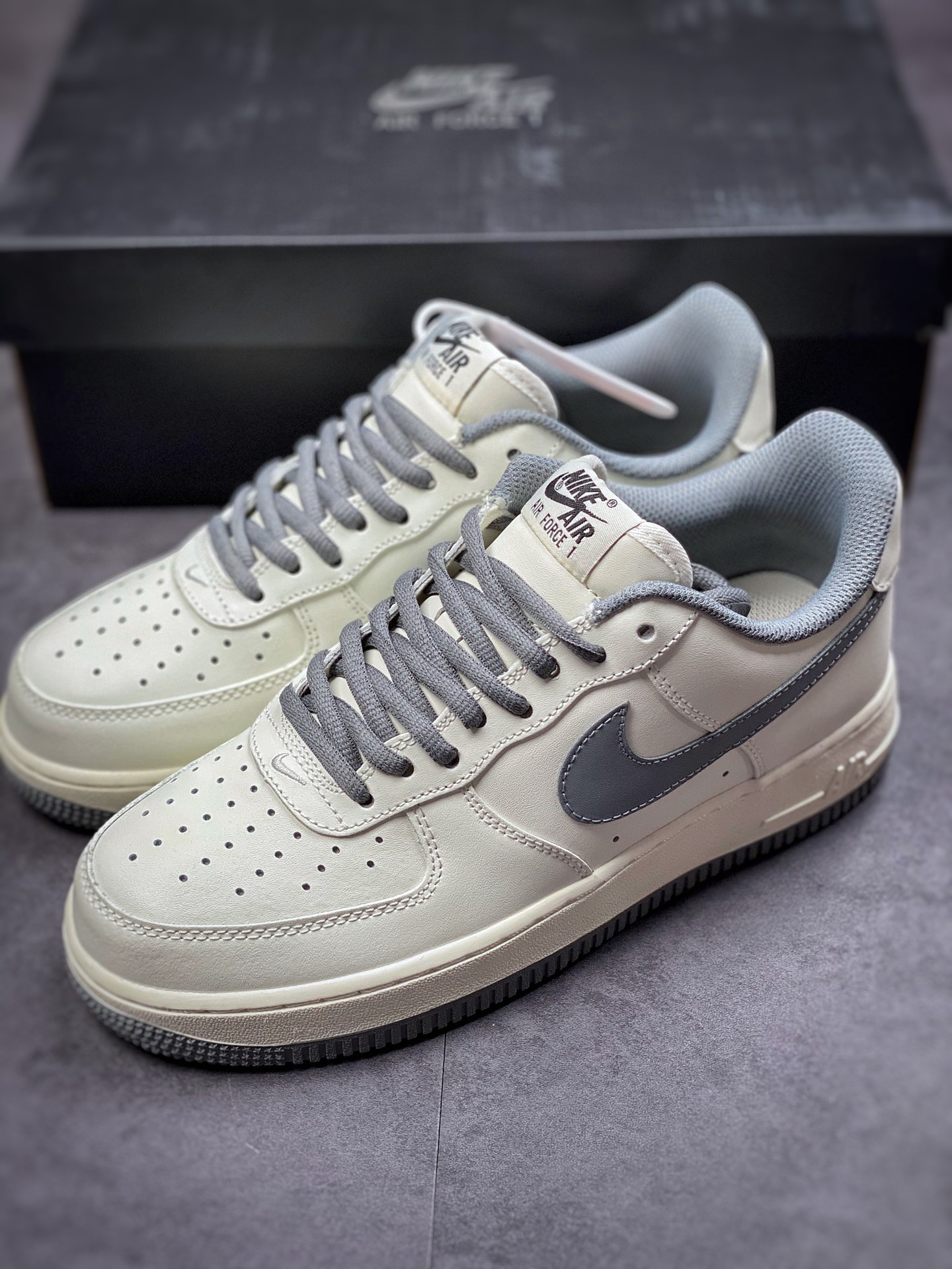 220  Nike Air Force 1 Low 07 白灰 原楦头原纸板 打造纯正空军版型 CW5653-263