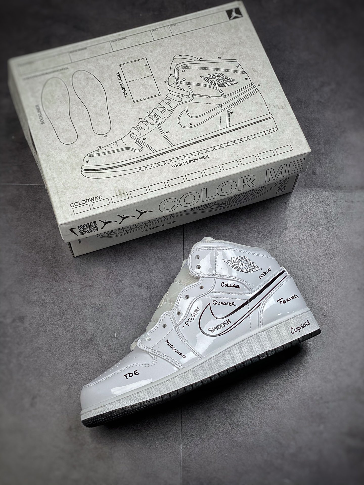 260  原装裸鞋级 市面最高工艺产物 Air Jordan 1 MID 纯原系列DQ1864-100