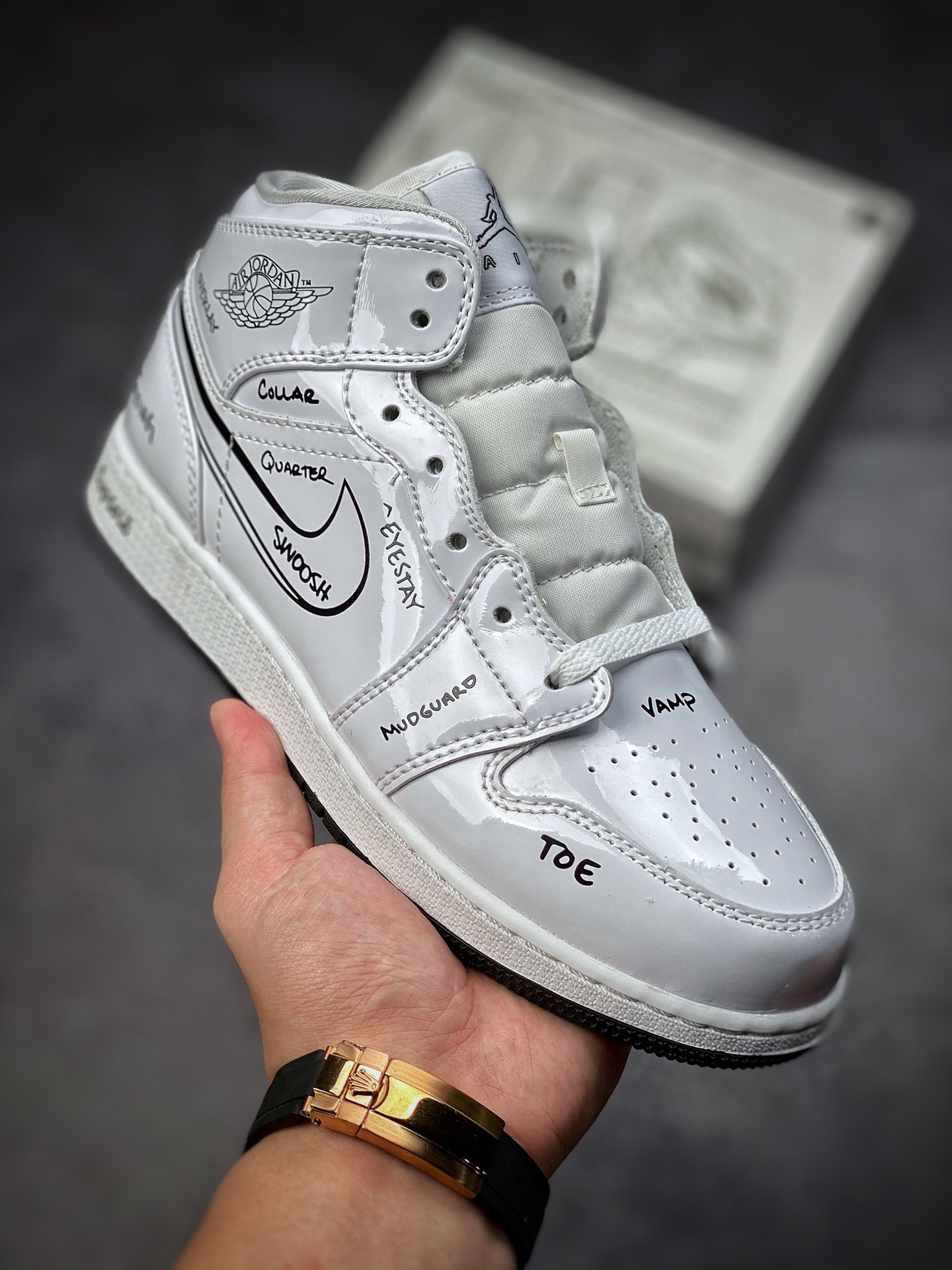 260  原装裸鞋级 市面最高工艺产物 Air Jordan 1 MID 纯原系列DQ1864-100