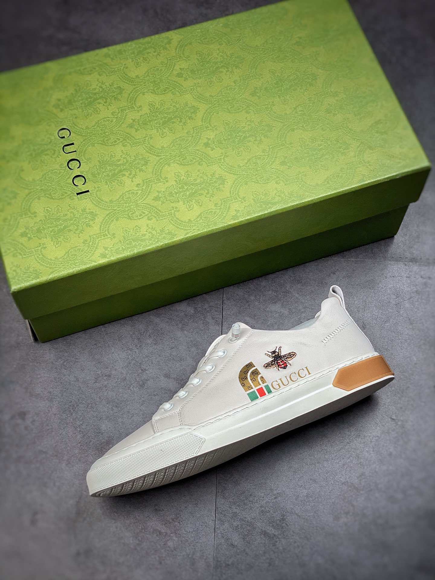 320  海外版 高奢 Gucci Screener GG High-Top Sneaker小白鞋系列