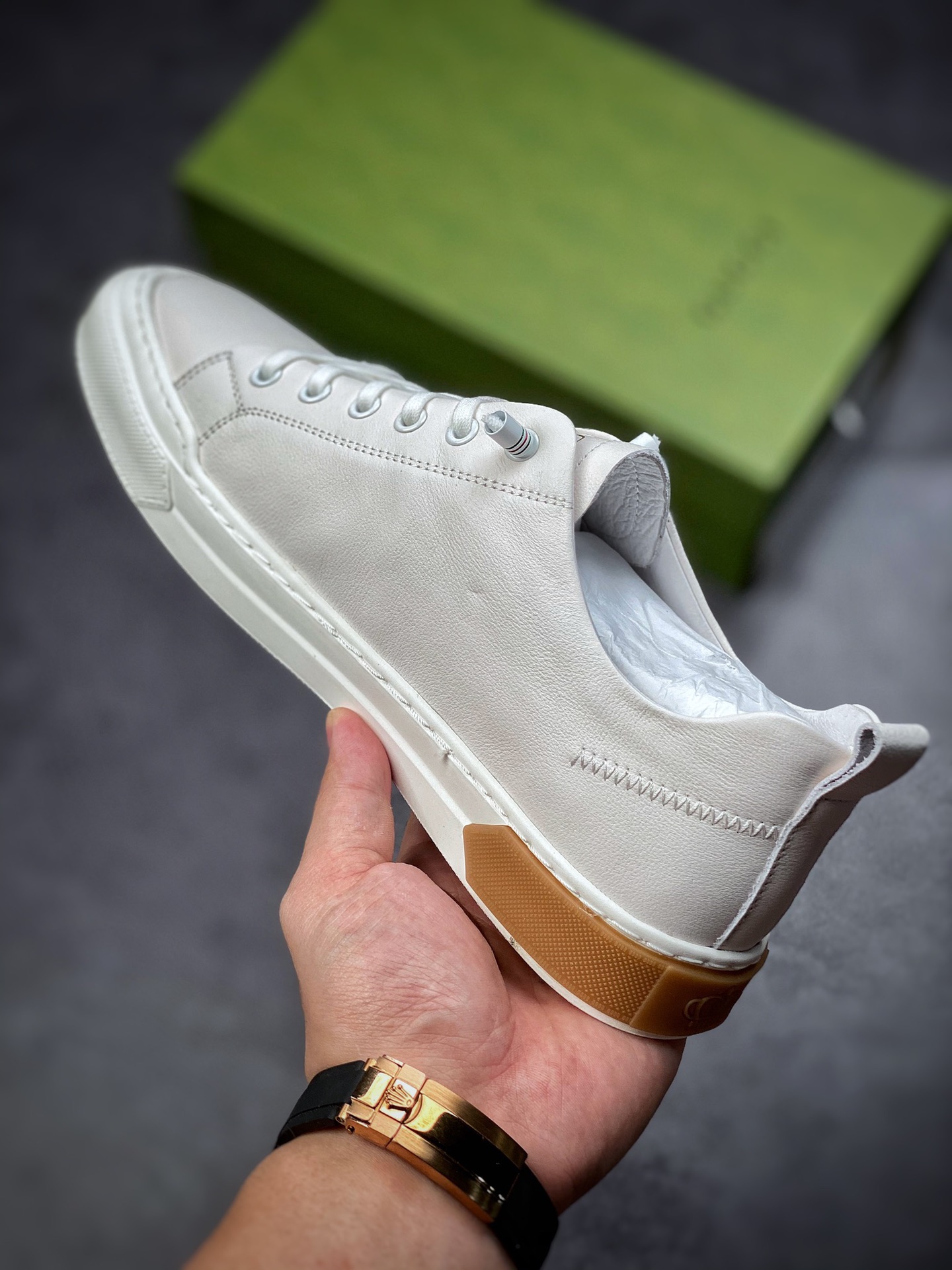 320  海外版 高奢 Gucci Screener GG High-Top Sneaker小白鞋系列