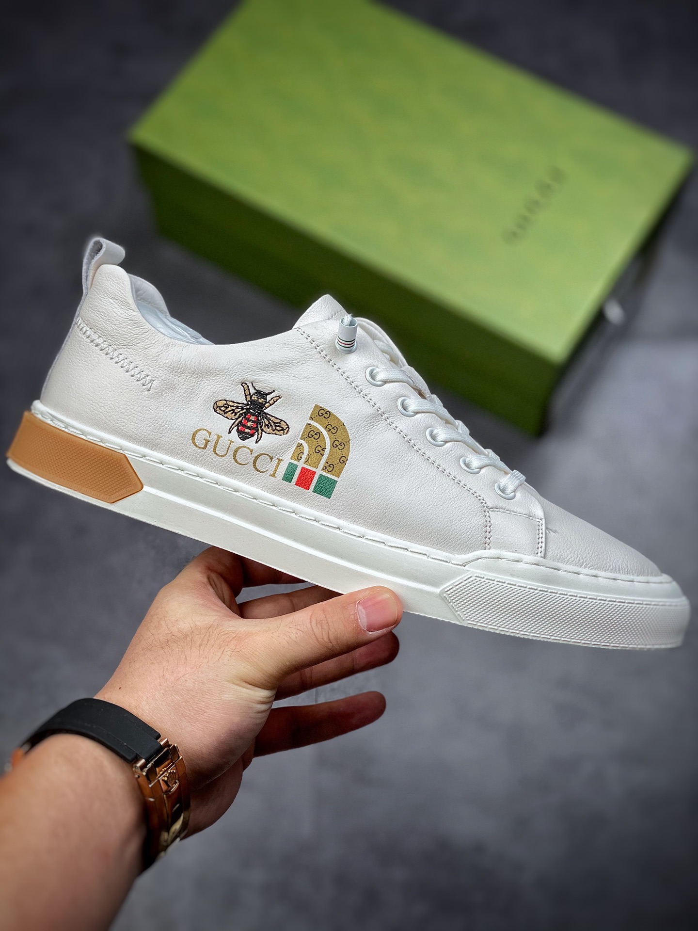 320  海外版 高奢 Gucci Screener GG High-Top Sneaker小白鞋系列