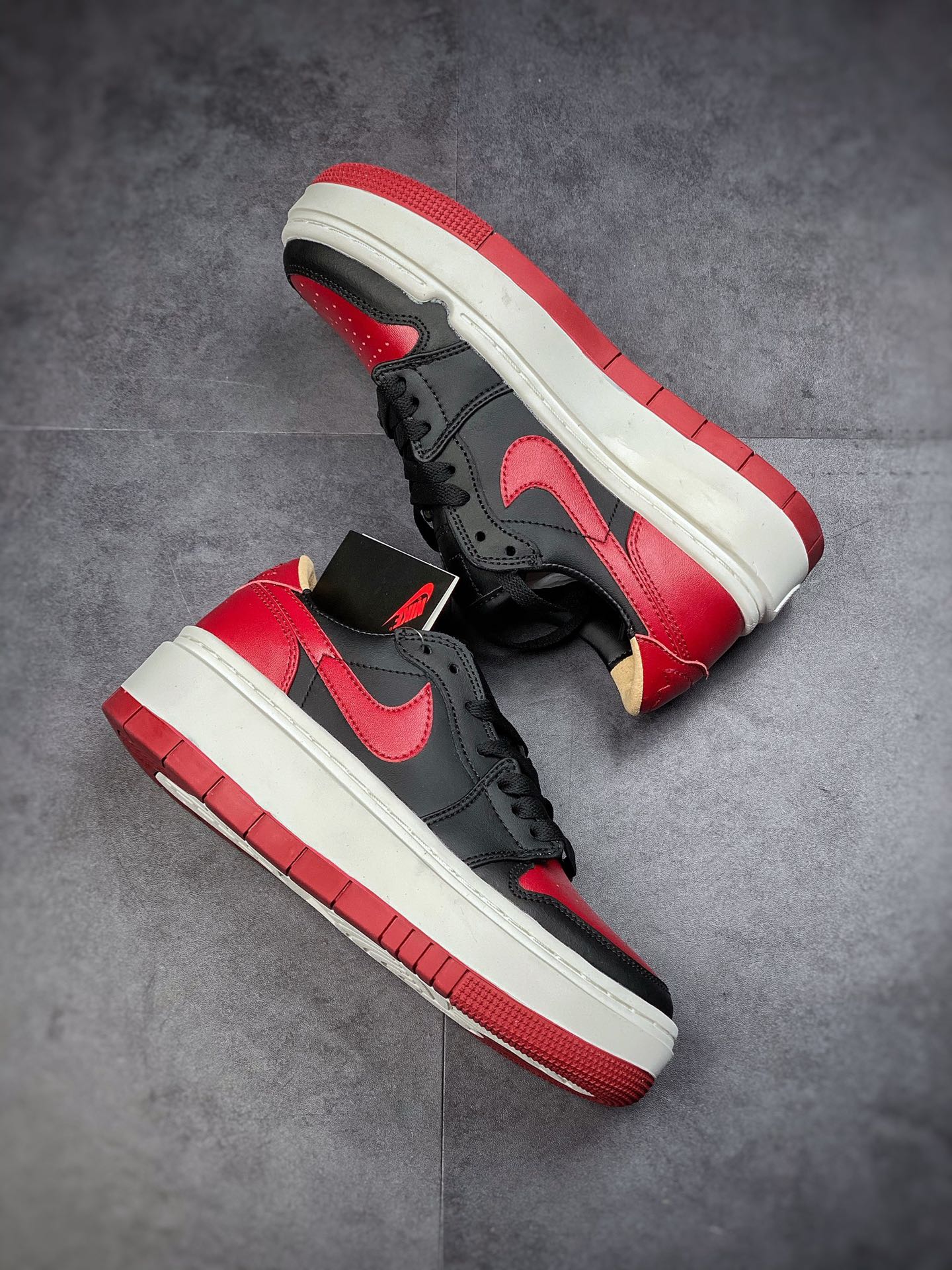 180  # Air Jordan 1 Elevate Low SE 厚底复古篮球鞋 黑红禁穿 DQ1823-006
