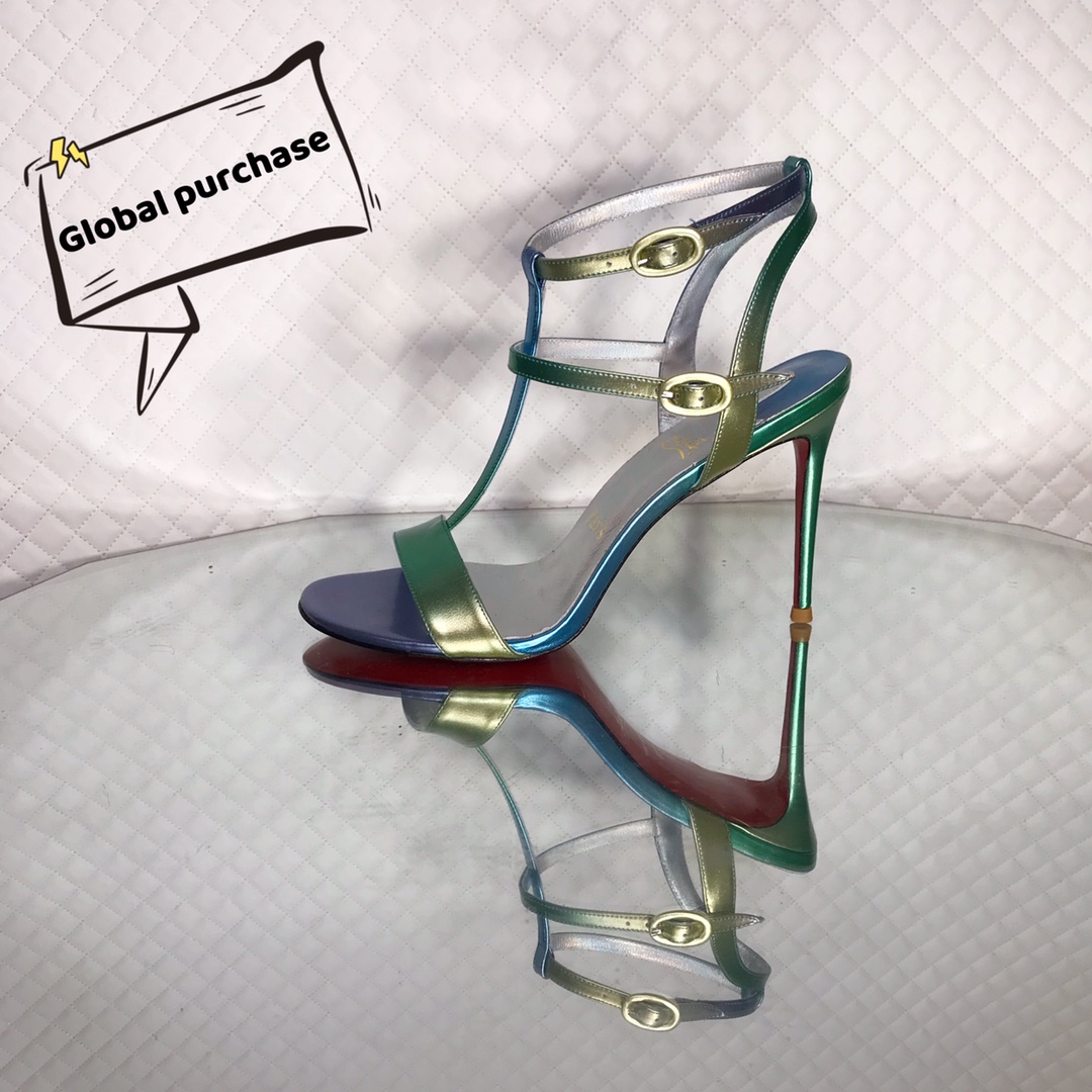 NO:100118,High-end custom spring and summer gradient sandals series!  10Cm, size 34-42.. Custom leather large sole model is not returned or exchanged, 9050-052 gradient purple blue, silver colored sheepskin. Official website synchronization Standard European code Reference: 9050-052 Color:M∪LTl Material:CALF Lining:goat leather Heel height:10Cm Sole:leather sole Size:EUR 34-42 (US 4-11):,,christian louboutin,sandals,sheepskin,Leather soles19860909高端订制 春夏渐变凉鞋款系列！ 10Cm,尺码34-42码..真皮大底订制款不退不换,9050－052渐变紫蓝,银幻彩羊皮里.官网同步 标准欧码 Reference:9050-052 Color:M∪LTl Material:CALF Lining:goat leather Heel heigh:10Cm Sole:leather sole Size:EUR 34－42（US 4一11) :,,christian louboutin,sandals,sheepskin,Leather soles,Women's Shoes