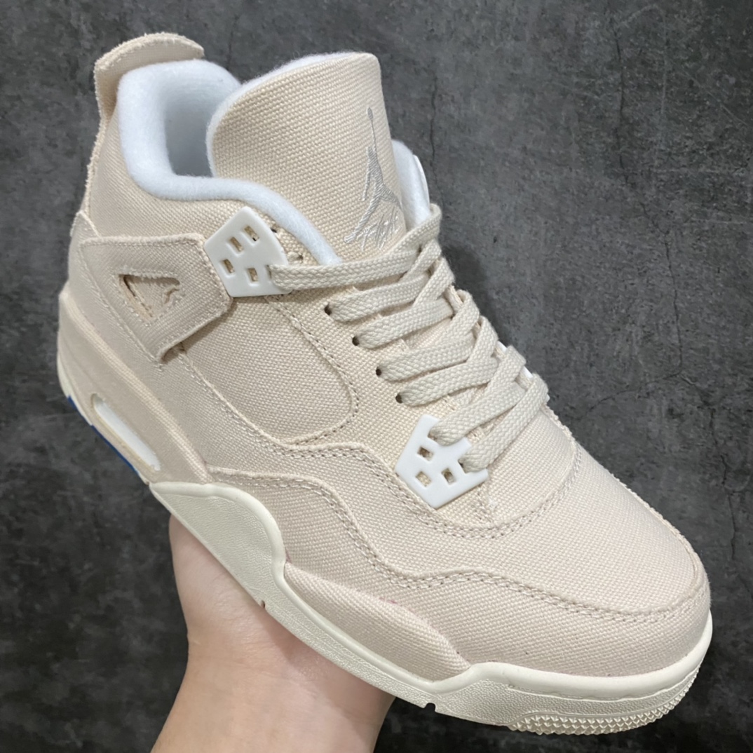 图片[3]-aj4帆布米白 小Levi‘s！尺码36-47.5 最稳aj4工厂出品！aj4硬通货 DQ4909-100-选品中心
