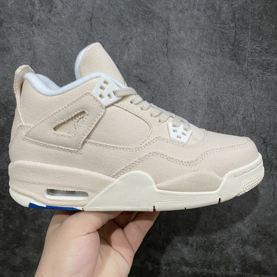 aj4帆布米白 小Levi‘s!尺码36-47.5 最稳aj4工厂出品!aj4硬通货 DQ4909-100-选品中心