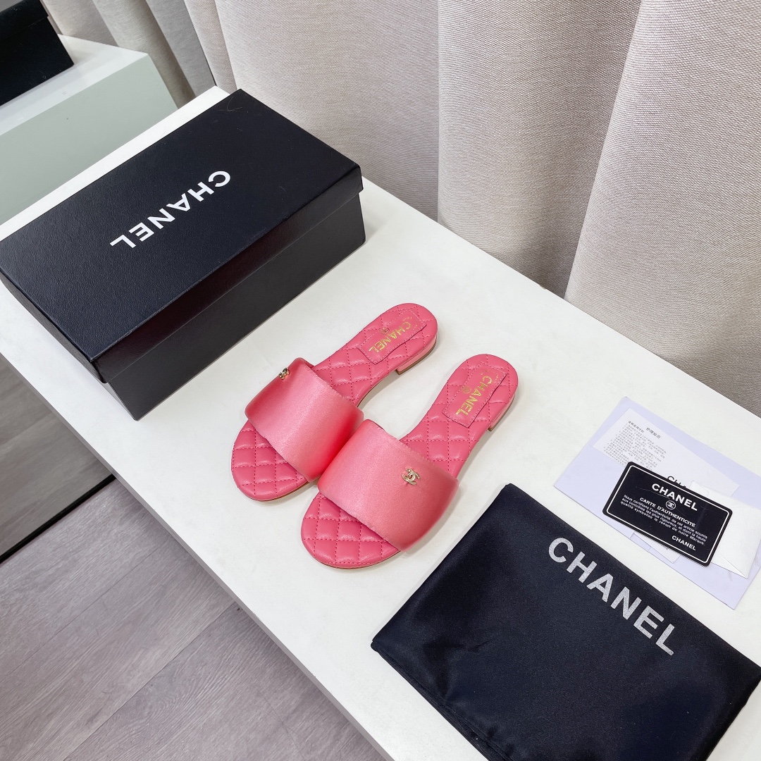 2022 última primavera y el verano nuevo Chanel / Chanel zapatillas planas compra contador genuino de