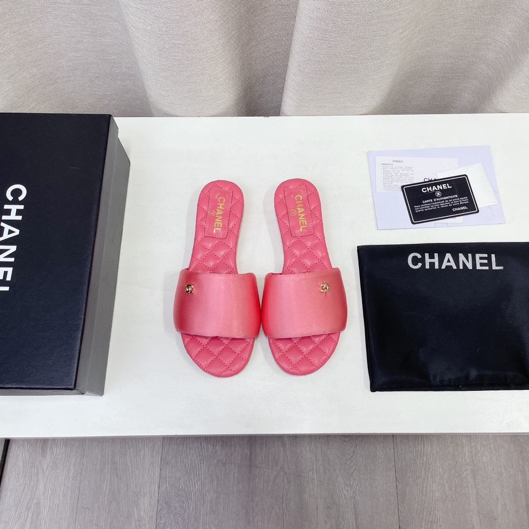 2022 última primavera y el verano nuevo Chanel / Chanel zapatillas planas compra contador genuino de