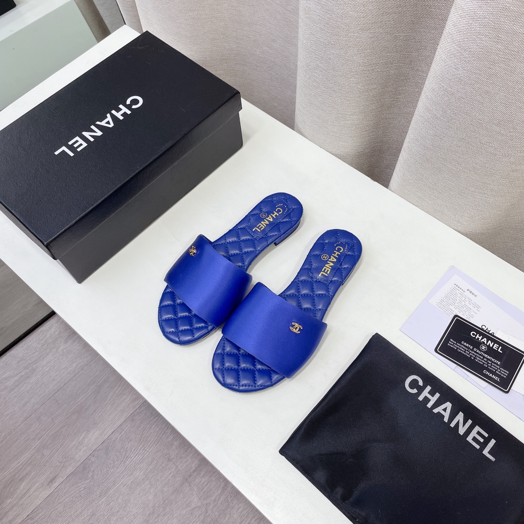 2022 última primavera y el verano nuevo Chanel / Chanel zapatillas planas compra contador genuino de