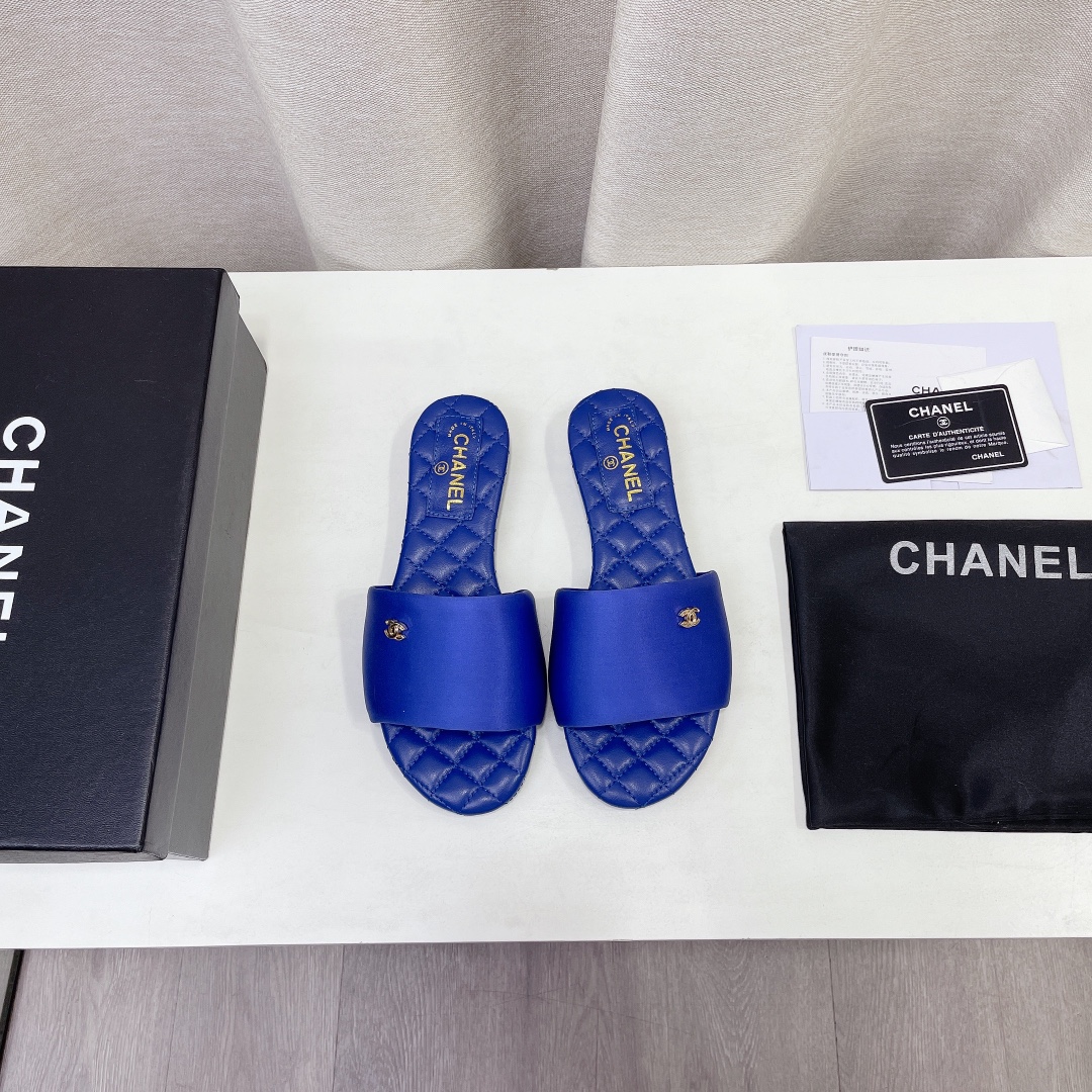 2022 última primavera y el verano nuevo Chanel / Chanel zapatillas planas compra contador genuino de