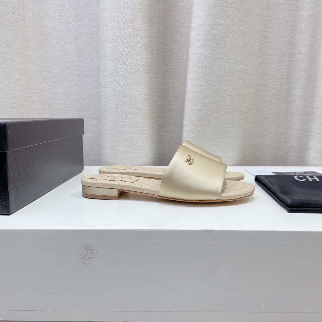 2022 última primavera y el verano nuevo Chanel / Chanel zapatillas planas compra contador genuino de