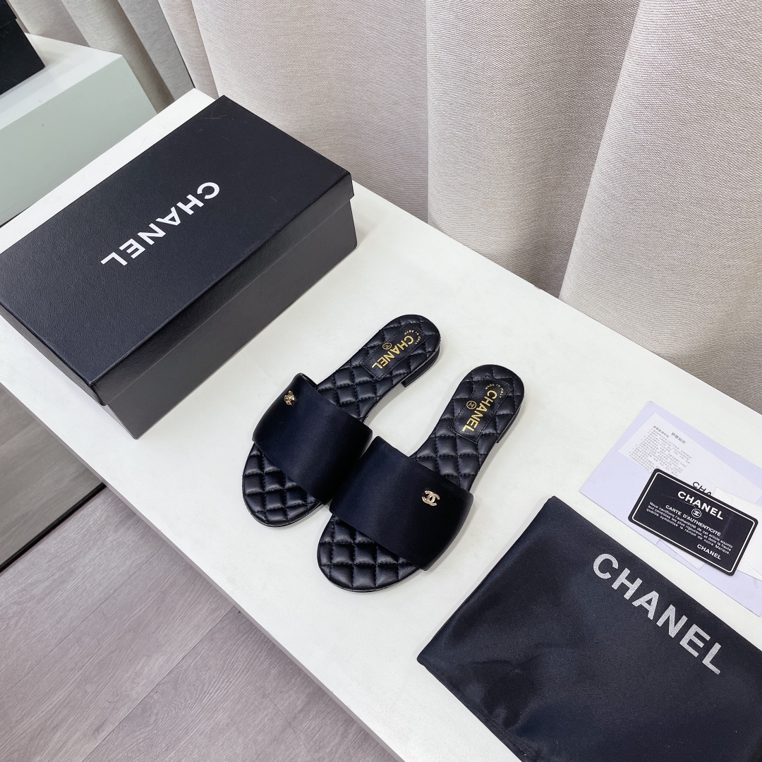 2022 última primavera y el verano nuevo Chanel / Chanel zapatillas planas compra contador genuino de