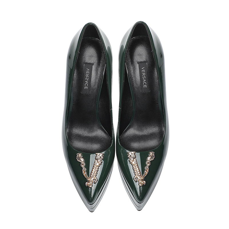 precio de fábrica: suela de goma m Suela de cuero m.. Yardage: 34-42 Versace nuevo super tacón alto 