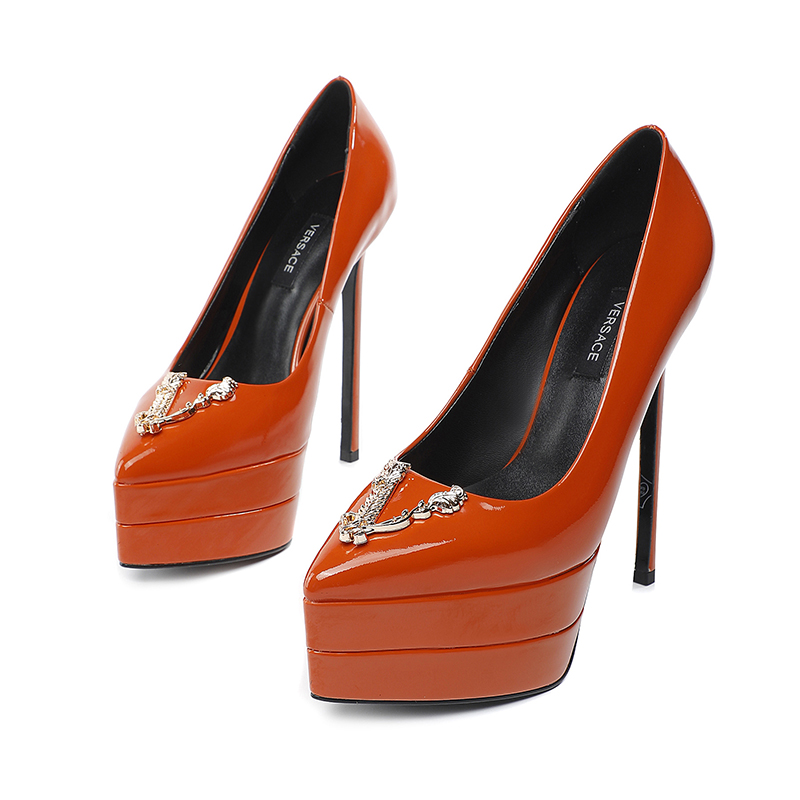 precio de fábrica: suela de goma m Suela de cuero m.. Yardage: 34-42 Versace nuevo super tacón alto 